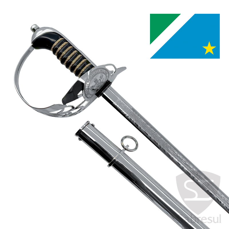 ESPADA DE OFICIAL BOMBEIRO MILITAR DO MATO GROSSO DO SUL